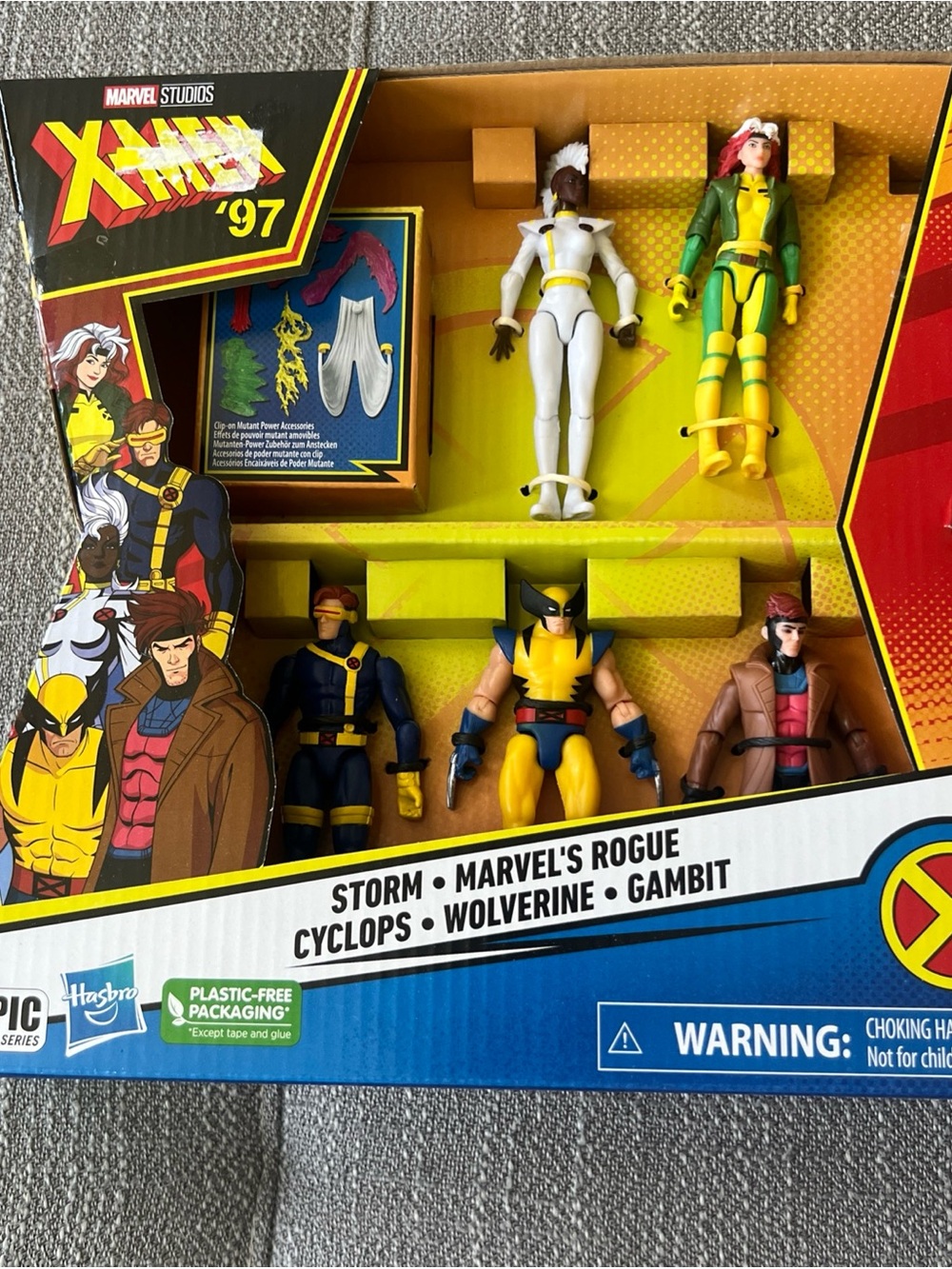 X-Men 97 FIVE PACK 2023 Cyclops, Wolverine, Storm, Marvel Rogue, Gambit Target